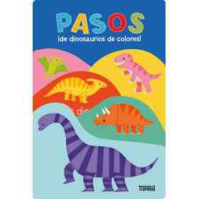 Pasos De Dinosaurios De Colores