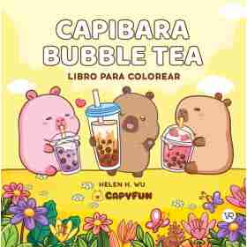 Capibara Bubble Tea. Libro Para Colorear