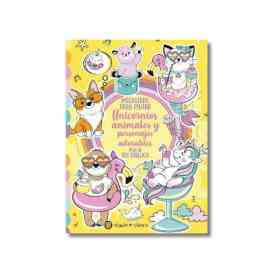 Megalibro Para Pintar Unicornios Animales Y Personajes Adorables