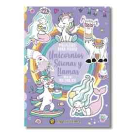 Megalibro Para Pintar Unicornios Sirenas Y Llamas