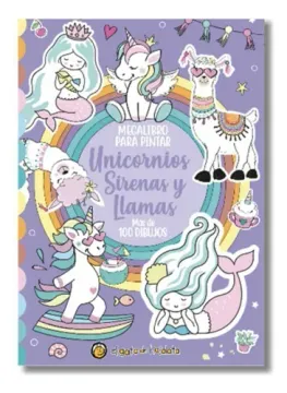 Megalibro Para Pintar Unicornios Sirenas Y Llamas
