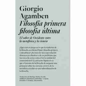 Filosofia Primera Filosofia Ultima