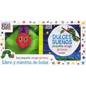 Dulces Sueños pequeña Oruga Glotona - Libro Y Mantita De Bebe