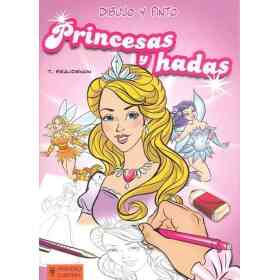 Princesas Y Hadas . Dibujo Y Pinto