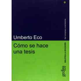 Como Se Hace Una Tesis