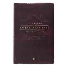 Biblia Hispanoamericana Edición De Estudio (Color Granate)