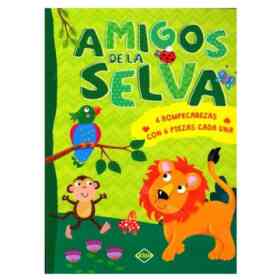 Amigos De La Selva (Incluye 4 Rompecabezas)