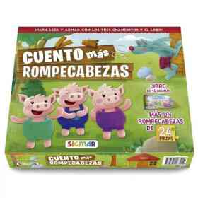 Caja Cuento Con Rompecabezas - 3 Chanchitos