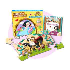 Caja Cuento Con Rompecabezas - Blancanieves