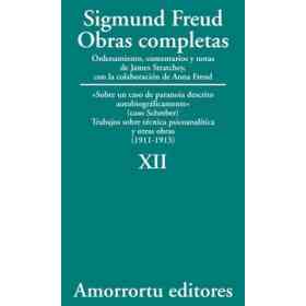 Obras Completas. Vol. Xii: Sobre Un Caso De Paranoia Descrito Autobiográficamente (Schreber). Trabajos Sobre Técnica Psicoanalítica Y Otras Obras (1911-1913) (Obras Completas De Sigmund Freud)