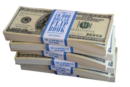 10000 Dollar Flip Book The