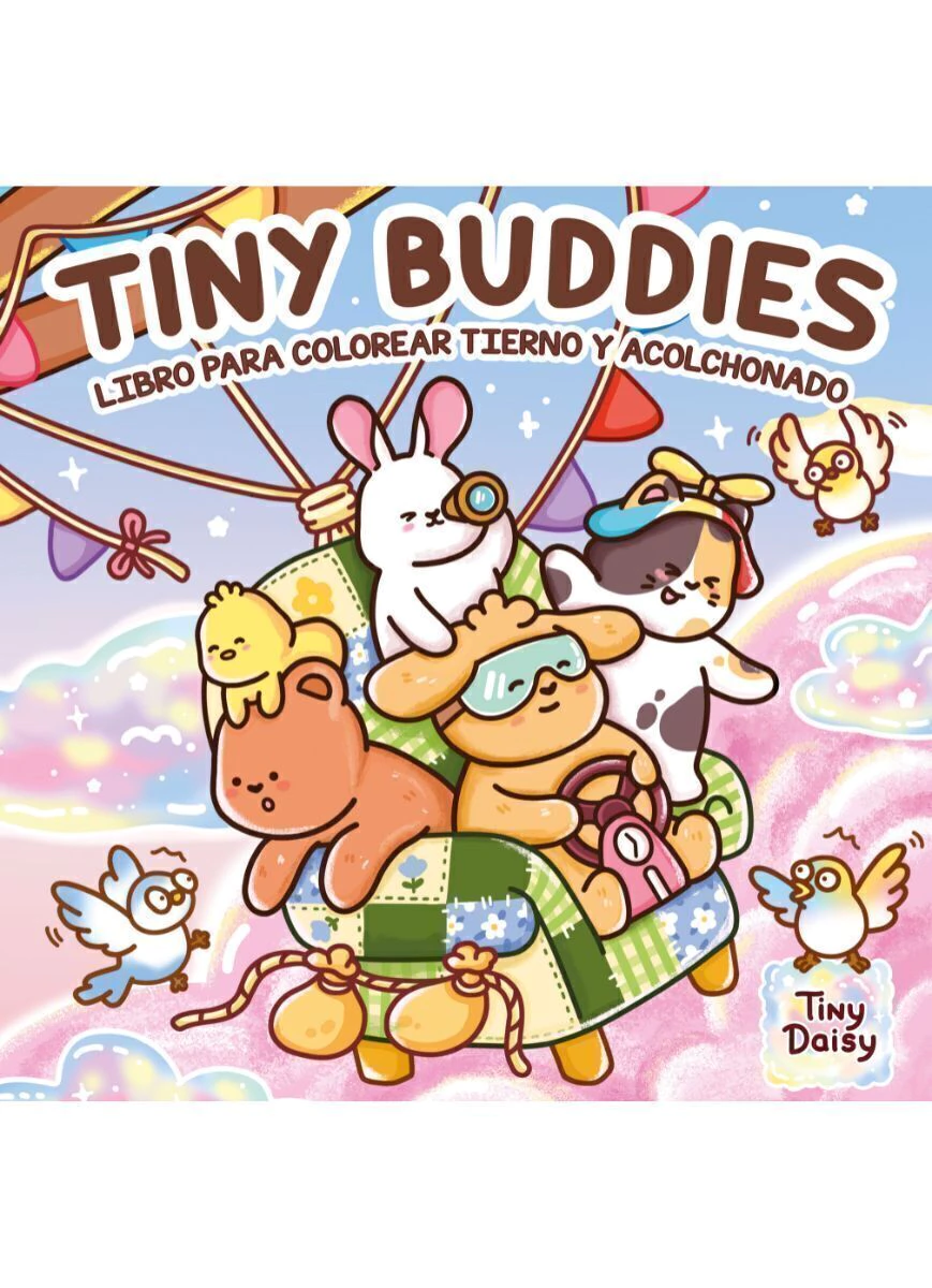 Tiny Buddies. Libro Para Colorear Tierno Y Acolchonadito