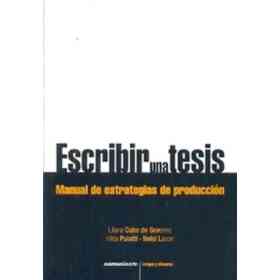 Escribir Una Tesis