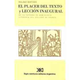 El Placer Del Texto Y Leccion Inaugural