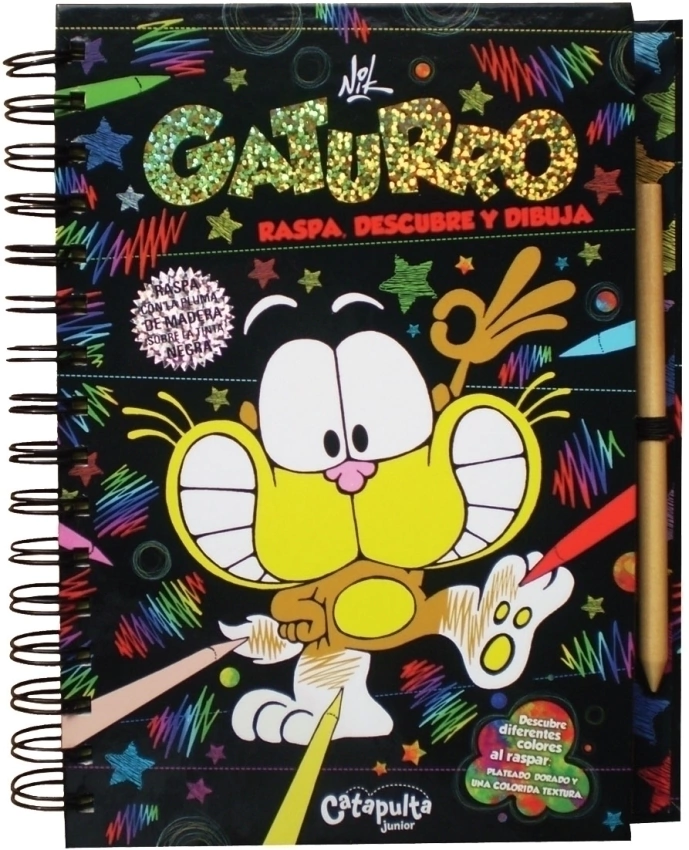 Raspa Descubre Y Dibuja: Gaturro