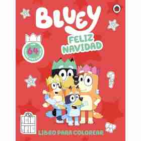 Bluey. Feliz Navidad Para Colorear