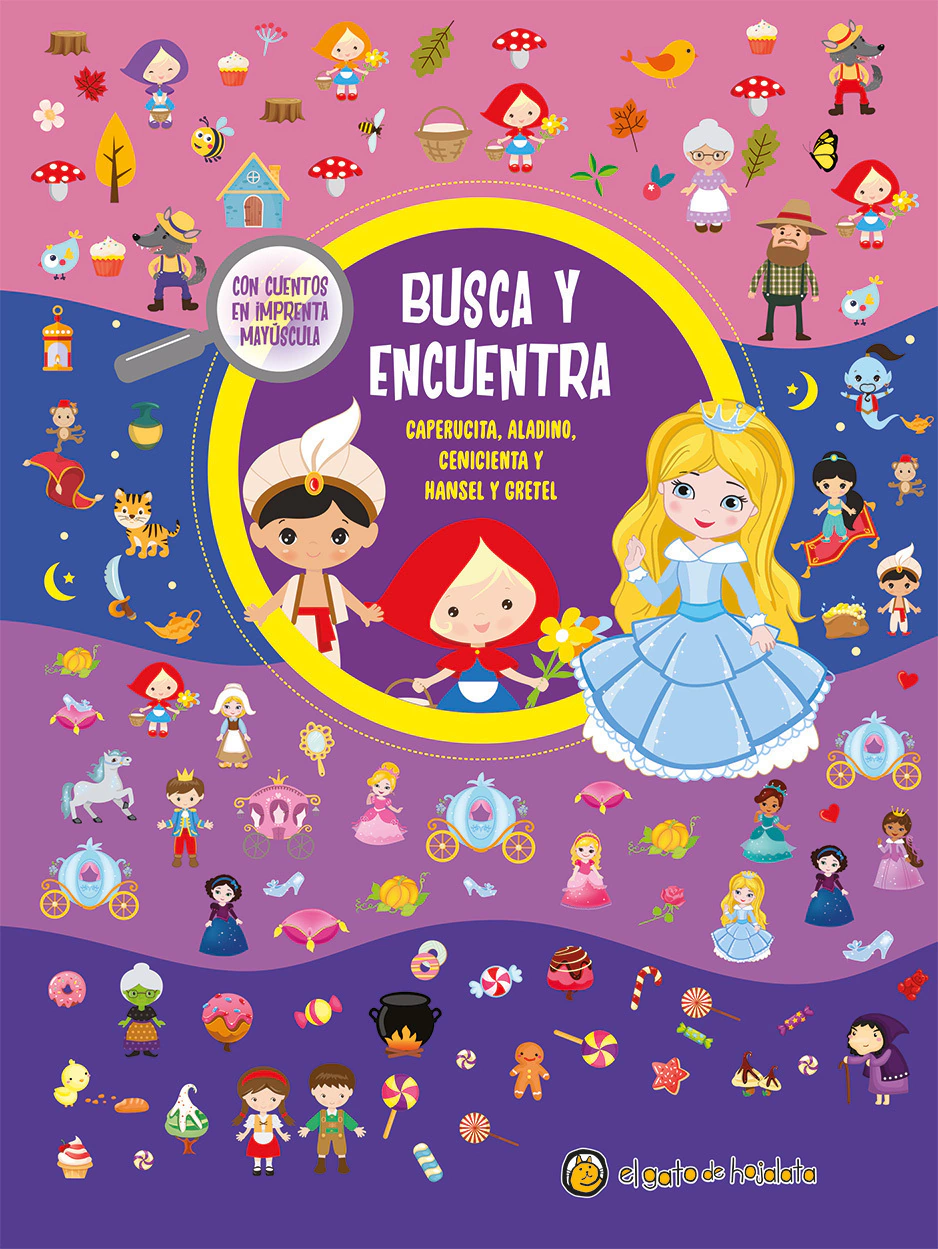 Busca Y Encuentra: Caperucita Aladino Cenicienta Y Hansel Y Gretel