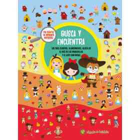 Busca Y Encuentra: Los 3 Cerditos Blancanieves Alicia en El Pais De Las Maravillas Y El Gato Con Botas