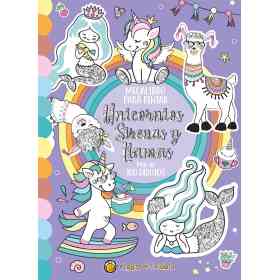 Megalibro Para Pintar - Unicornios Sirenas Y Llamas