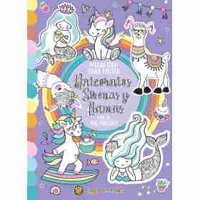 Megalibro Para Pintar - Unicornios Sirenas Y Llamas