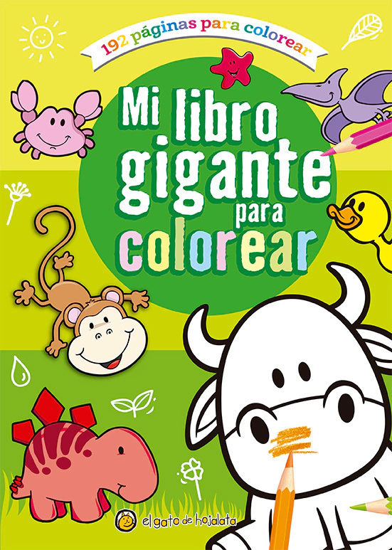 Mi Libro Gigante Para Colorear: Verde