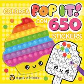 Pinto Pop It Con 650 Stickers - Cupcake