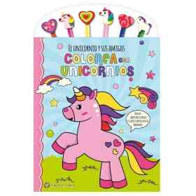 Unicornios Y Sus Amigos El: Colorea Con Unicornios
