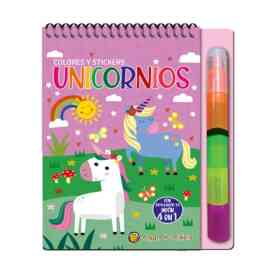 Colores 4 en 1 Y Stickers Unicornios