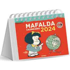 Calendario De Escritorio Mafalda 2024 (Color Rojo)