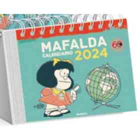 Mafalda 2024 Calendario Escritorio Turquesa