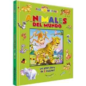 Animales Del Mundo Un Gran Libro De 6 Puzzles (Coleccion Puzzle Super Aventuras) (Cartone)