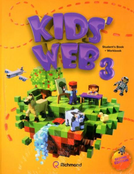 KIDS' WEB 3 SECOND EDITION - STUDENT'S BOOK + WORKBOOK **NOVEDAD 2023**