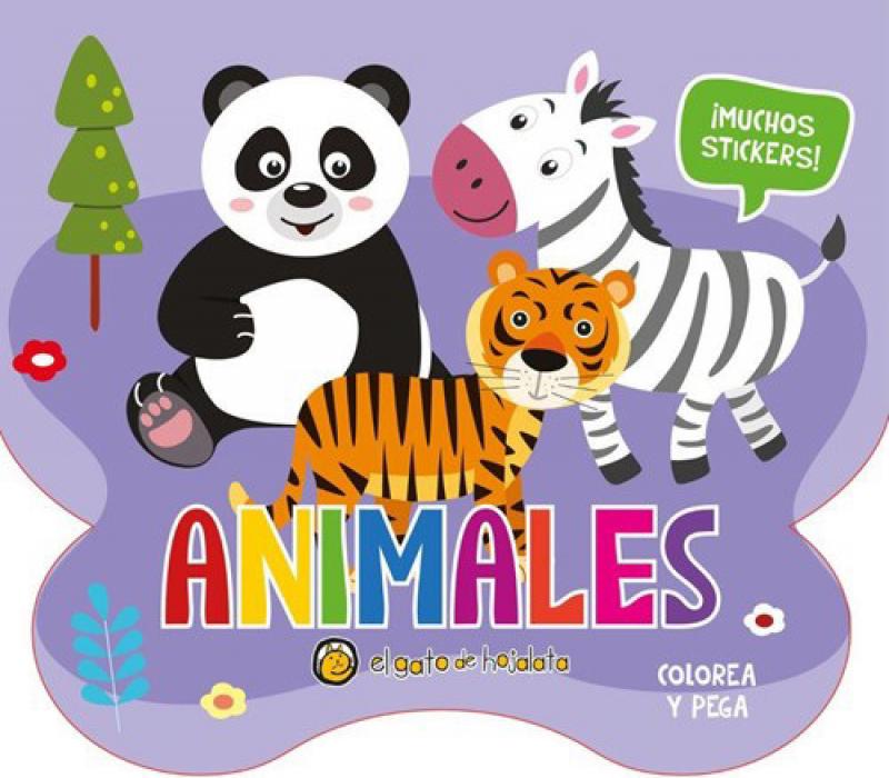 COLOREA Y PEGA ANIMALES
