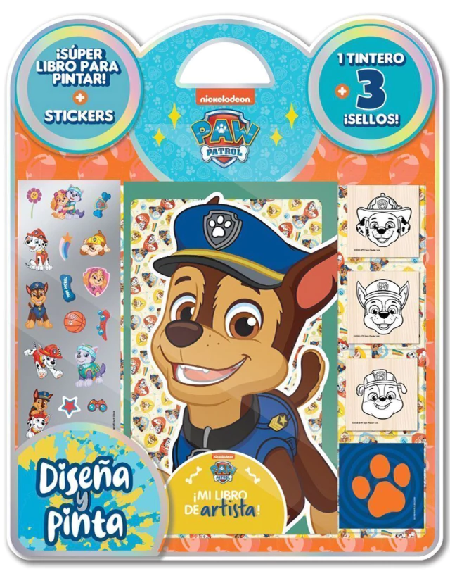 BLISTER DISEÑA Y PINTA SELLOS - PAW PATROL