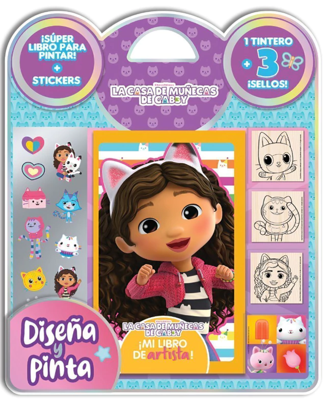 DISEÑA Y PINTA - LA CASA DE MUÑECAS DE GABBY