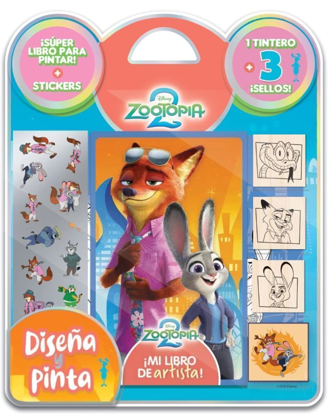 BLISTER DISEÑA Y PINTA ZOOTOPIA 2 EDICION ESPECIAL_FDA25 N°6