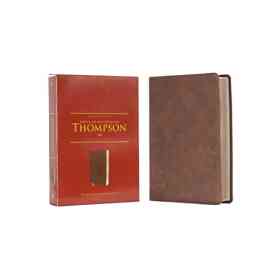 Reina Valera Revisada, Biblia De Referencia Thompson, Leathersoft, Café, Palabras De Jesús en Rojo