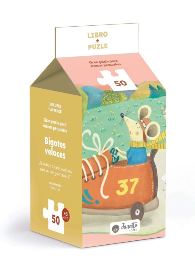 BIGOTES VELOCES - LIBRO + PUZLE - CARTO