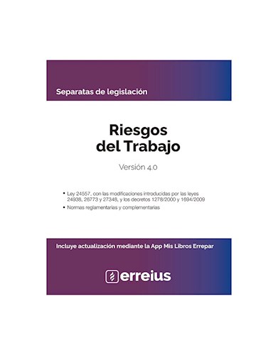Riesgos Del Trabajo (Version 4.0) (Separatas De Legislacion) (Actualizacion Online)