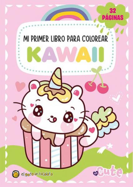 MI PRIMER LIBRO PARA COLOREAR KAWAII