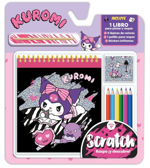 Scratch Kuromi - Para Raspar Y Colorear