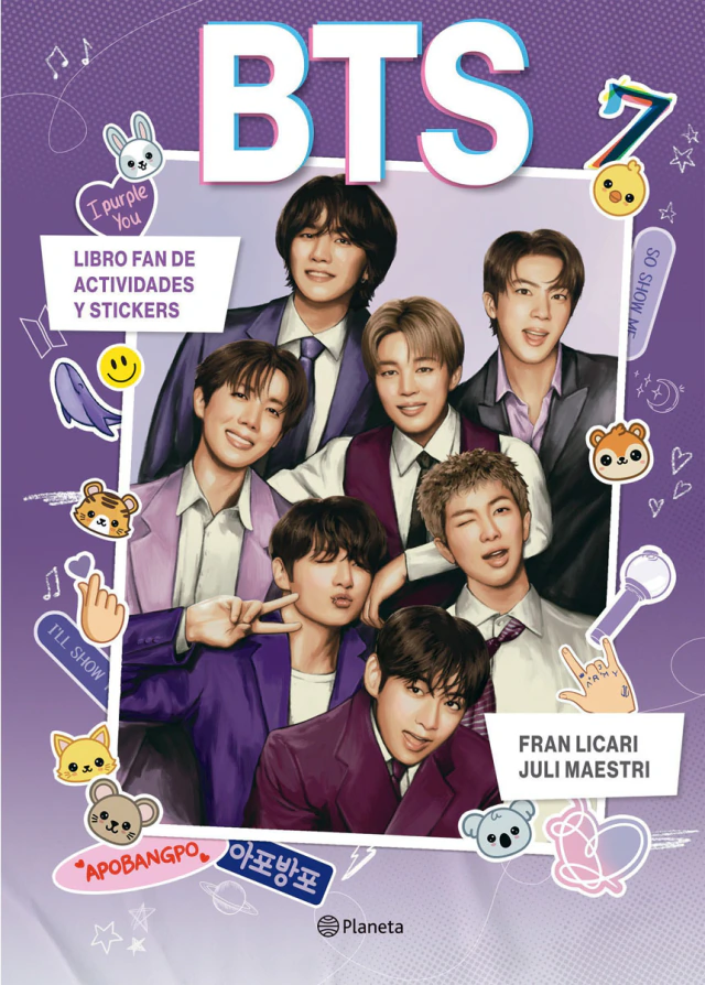 BTS LIBRO DE ACTIVIDADES Y STICKERS