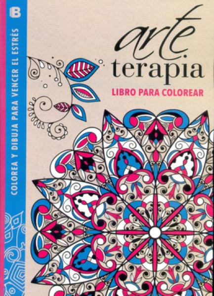 ARTE TERAPIA LIBRO PARA COLOREAR ROSA