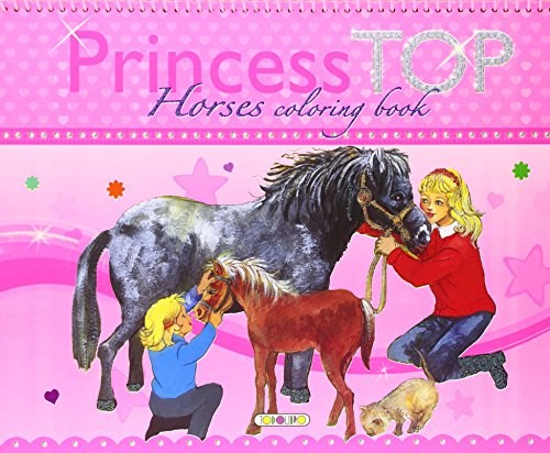Princess Top Horses Coloring Book (Anillado)
