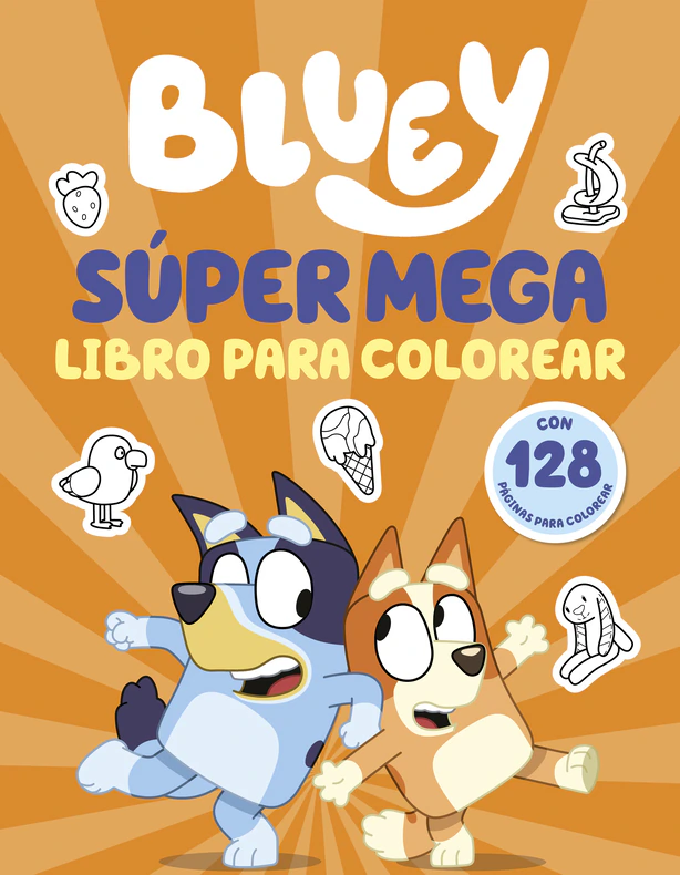 BLUEY SUPERMEGA LIBRO PARA COLOREAR