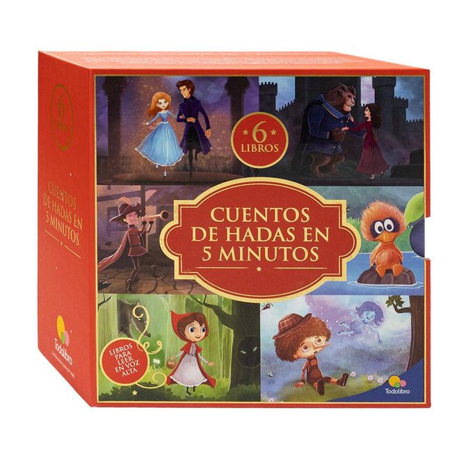 CUENTOS DE HADAS EN 5 MINUTOS 6 LIBROS