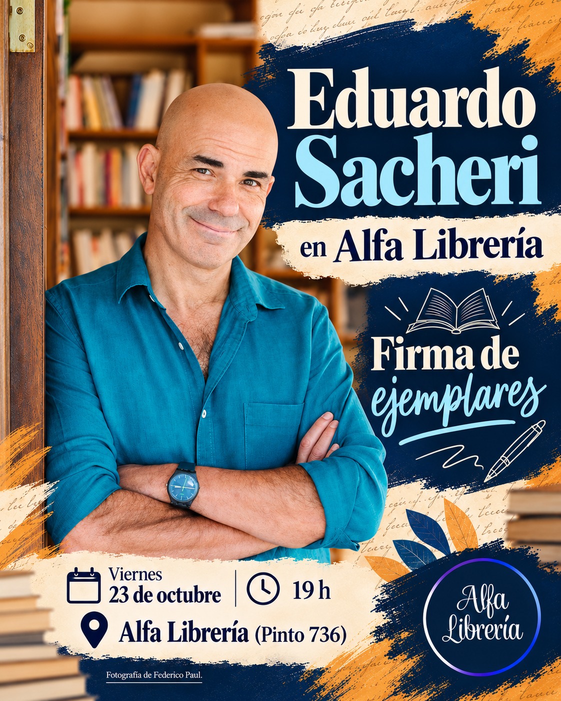 Eduardo Sacheri en Alfa Librería