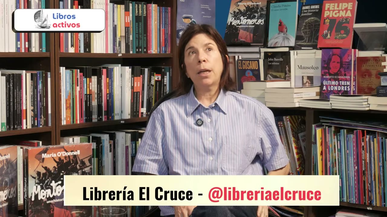 María O'Donnell hablando de las librerías como lugar social y de encuentro